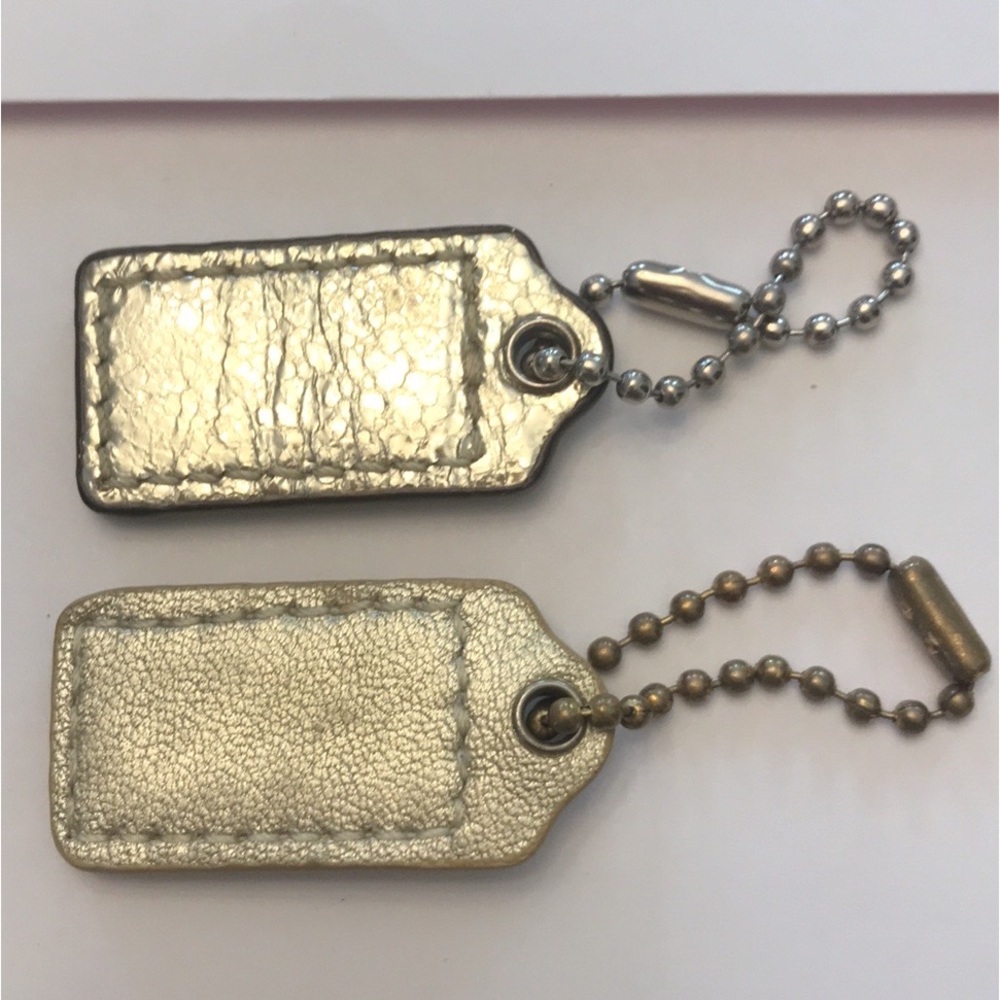 COACH Small Metallic Gold Hang Tags (Set of 2) - Picture 2 of 2